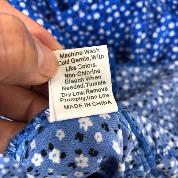 PRETTYGARDEN Floral Boho Short Sleeve V Neck Ruffle A-Line Wrap Maxi Dress M - Picture 9 of 15